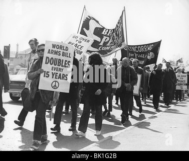 CND Demo, Horley, Surrey, c1969. Stockfoto