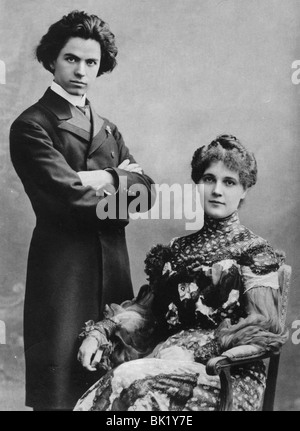 JAN KUBELIK - Tschechischer Geiger und Komponist (1880-1940) mit seiner Frau Marianne Czaky--Szell Stockfoto