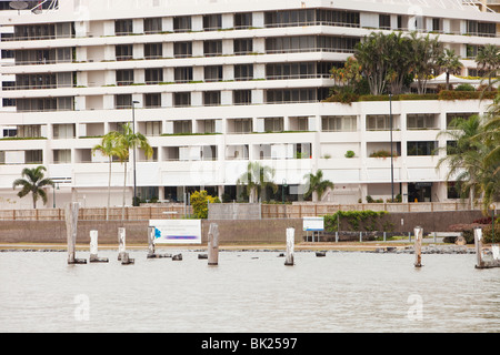 Eine Flut, Zoll ab Cairns, das zunehmend in Gefahr vom Meeresspiegelanstieg, Queensland, Australien ist überschwemmt. Stockfoto