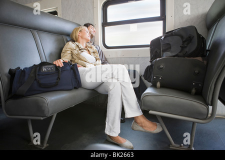 Anreise mit der Bahn Stockfoto