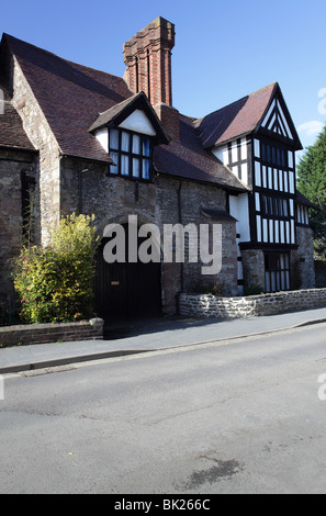 Asfield Hall, gelegen an der High Street, Much Wenlock in Shropshire, England. Stockfoto