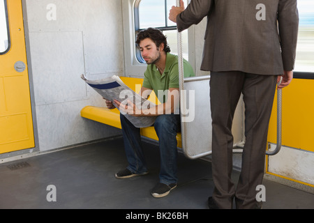 Anreise mit der Bahn Stockfoto