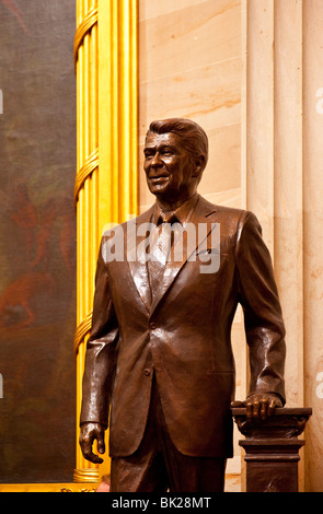 Ronald Reagan Statue in das US-Kapitol-Gebäude in Washington DC USA Stockfoto