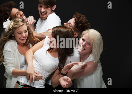 Gruppe junger Erwachsener Stockfoto