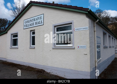 Colintraive Dorfhalle Kyles of Bute Argyll & Bute westlichen Schottland UK United Kingdom Stockfoto