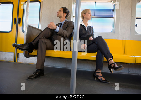 Anreise mit der Bahn Stockfoto