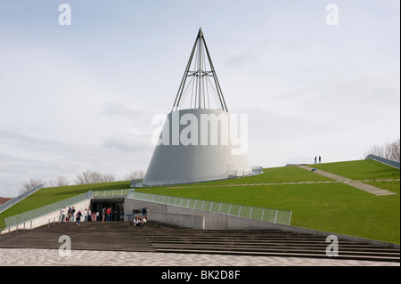 Moderne Architektur von Delft technische Universitätsbibliothek in Delft Holland, Mecanoo Architekten Stockfoto