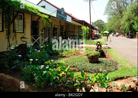 Altgold Bergbau Stadt von Pilgrim es Rest in Provinz Mpumalanga, Südafrika Stockfoto