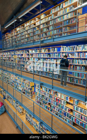 Modernes Interieur Delft technische Universität in Delft Holland, Architekt Mecanoo Bibliothek Stockfoto