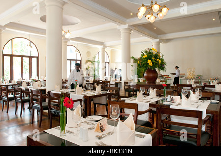 Buffet-Restaurant Esszimmer in Mount Lavinia Hotel, Mount Lavinia, Sri Lanka Stockfoto