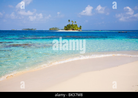 Pelican Island, Comarca de Kuna Yala, San Blas Inseln, Panama, Mittelamerika Stockfoto