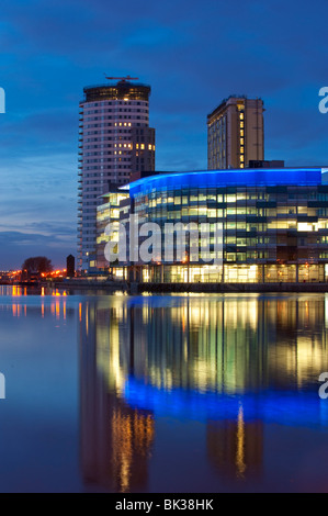 Neue Media City, Salford Quays, größere Manchester, UK Stockfoto