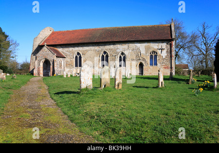 Die Kirche St. Margaret in Hardwick Hall, Norfolk, Großbritannien. Stockfoto