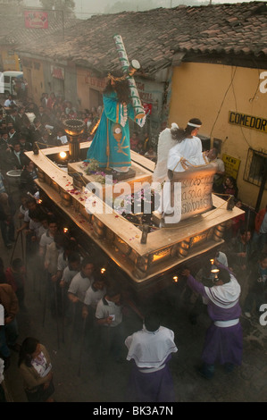 Ostern Prozession, Chichicastenango, Guatemala, Mittelamerika Stockfoto