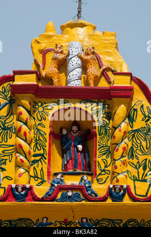 Kirche, San Andres Xecul, Guatemala, Mittelamerika Stockfoto