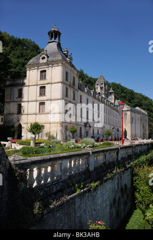 Abtei, Brantome, Dordogne, Frankreich, Europa Stockfoto