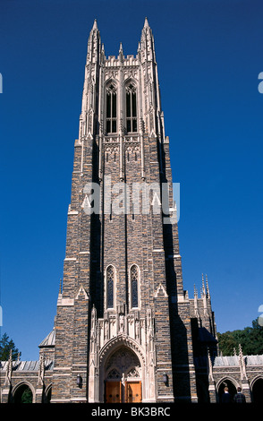 Duke University Chapel erbaut in den 1930er Jahren mit Hillsborough Blaustein aus einem örtlichen Steinbruch, Durham, North Carolina- Stockfoto