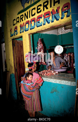 Fleischmarkt, Cantel, Guatemala Stockfoto