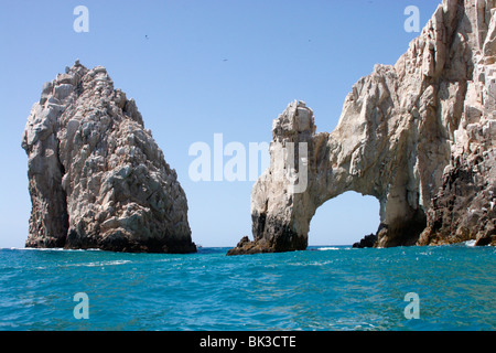 El Arco de Cabo San Lucas, berühmte Rock Bogen Spitze der Halbinsel Baja California. Mexiko. Stockfoto