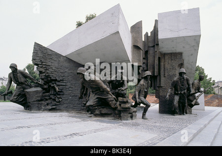 Denkmal für den Warschauer Aufstand 1944, Krasinski Platz, Warschau, Polen Stockfoto