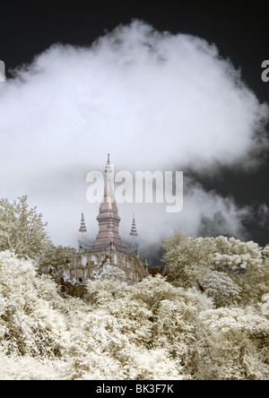 Wat Phou Si, Luang Prabang Stockfoto