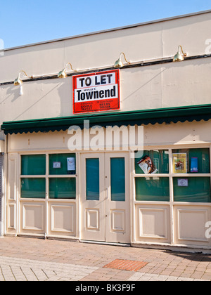 Leer leer laden zu vermieten in England, UK Stockfoto