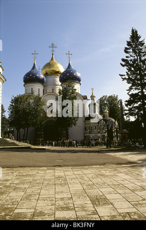 Die Himmelfahrts-Kathedrale (1559-1585), Zagorsk, Russland Stockfoto