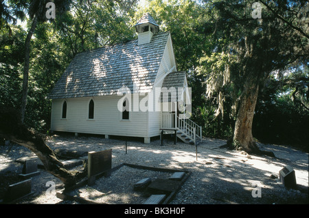 Marias Kapelle und Pioneer Cemetery in Spanish Point, Sarasota County, Florida Stockfoto