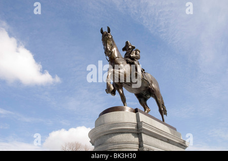 Statue von George Washington in Boston Public Garden Stockfoto