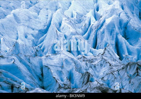 Nahaufnahme von einem Gletscher in Alaska Stockfoto