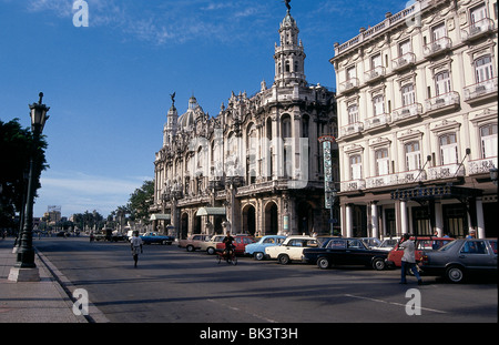 Das Hotel Inglaterra und Gran Teatro De La Habana (Grand Theater von Havanna), Kuba Stockfoto