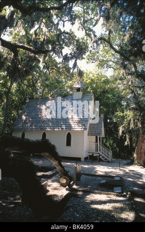 Marias Kapelle und Pioneer Cemetery in Spanish Point, Sarasota County, Florida Stockfoto