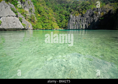 Bucht in El Nido Bereich, Palawan, Philippinen, Südostasien Stockfoto