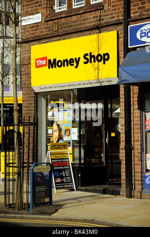 Geld SHop, Nottingham, England, UK Stockfoto
