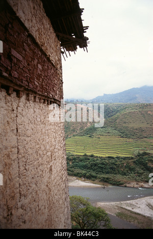 Scenic Overlook im Königreich Bhutan Stockfoto