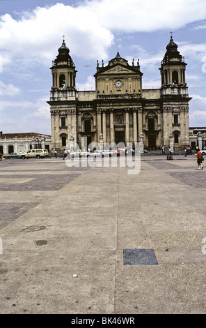 Kathedrale von Guatemala-Stadt (Catedral Metropolitana zwischen 1782 & 1815 erbaut) ist ein Beispiel der neoklassischen Architektur Stockfoto