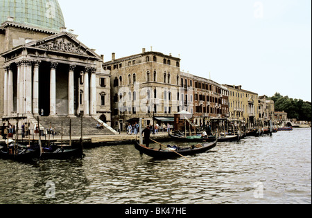 Detail von die Kirche von San Simeon Piccolo, Venedig, Italien Stockfoto