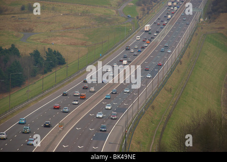 Verkehr auf der Autobahn M62 Stockfoto