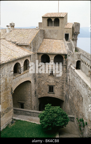 15. Jahrhundert Orsini Schloss Odescalchi in Bracciano, Italien Stockfoto