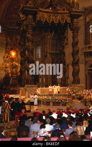 Papst Johannes Paul II in St. Peterís Basilika, Rom, Italien Stockfoto