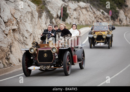 Oldtimer-Rennen in Sitges Stockfoto