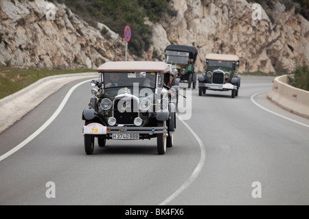 Oldtimer-Rennen in Sitges Stockfoto