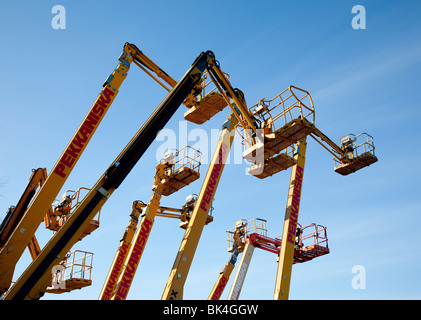 Boom Lifts, Finnland Stockfoto