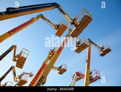 Boom hebt sich gegen blauen Himmel, Finnland Stockfoto