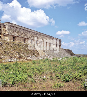 Der Palast des Gouverneurs, 900-1000 n. Chr. in Uxmal, Mexiko Stockfoto