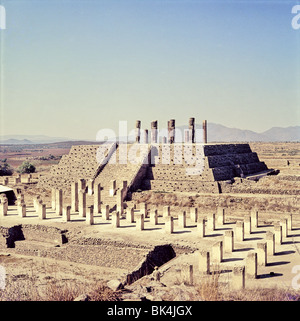 Tempel des Quetzalcoatl in Tula, historischen Standort Mexiko Stockfoto