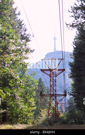 Vitosha Berg in Sofia, Bulgarien. Stockfoto