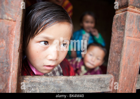 Eine Reihe von Bildern geschossen während der Reise in Bhutan Stockfoto