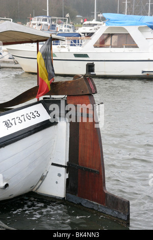 Boote in Golf du Mont Garni, Belgien Stockfoto