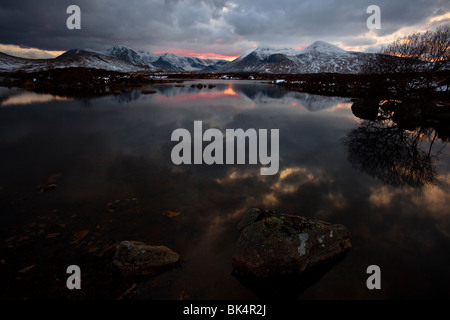 Man Na h-Achlaise, Rannoch Moor, schottischen Highlands. Stockfoto